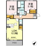 クレールフラワーの間取り画像