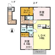 Sunflower hills（ｻﾝﾌﾗﾜｰﾋﾙｽﾞ）の間取り画像