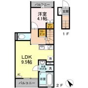 パインツリー B棟の間取り画像
