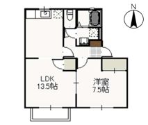 アイリス Aの間取り画像