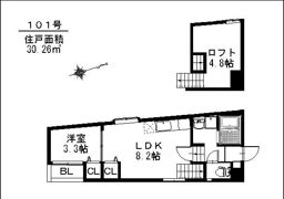 アーバンテラス吉塚の間取り画像