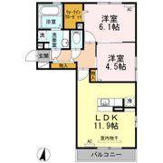 ルミエール出水の間取り画像