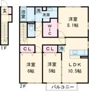 ランジェ ユイの間取り画像