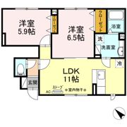 セジュールYuki Bの間取り画像