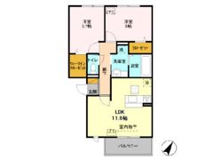 オランジュ Aの間取り画像