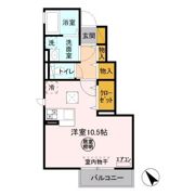 メゾンソレイユの間取り画像