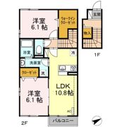 シャルマン高野台 Aの間取り画像