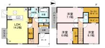 橋の内3丁目戸建 C棟の間取り画像