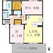ヴィスタリアハイム Aの間取り画像
