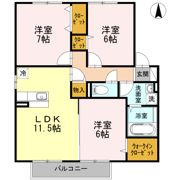 コンフォートTⅡの間取り画像