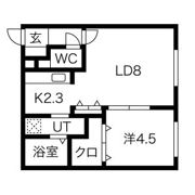 Gloir発寒(グロワール発寒)の間取り画像