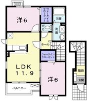 グランデKⅡ Bの間取り画像