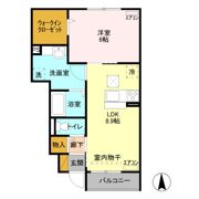 リーヴ ゴーシュ Ⅰの間取り画像