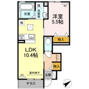 クレール水神 A棟の間取り画像