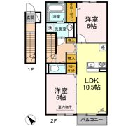 イーストミレニアム(東千房)の間取り画像