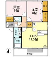フォレストⅡ B棟の間取り画像