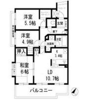 ファミールシティ武蔵関II番館の間取り画像