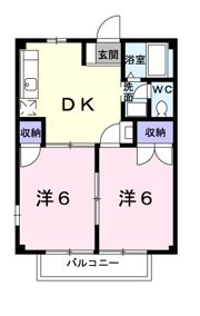 桜通りハイツの間取り画像