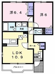 メゾンド カルムEの間取り画像