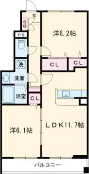 シャルマンコートの間取り画像