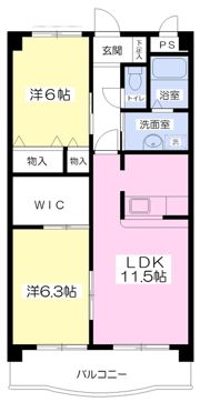 ルネスしらさぎの間取り画像