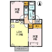 エヴァグリーン丸山 A棟の間取り画像