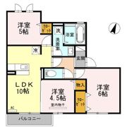 ボヌール千田 A棟の間取り画像