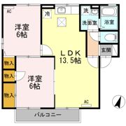 ドルフ東久万の間取り画像
