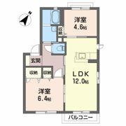 シャーメゾン南川 A棟の間取り画像