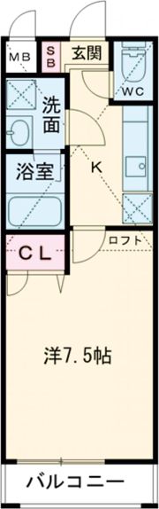 フジパレス岡田の間取り画像