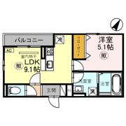 フルール花隈の間取り画像