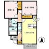 クレールふたがみⅡの間取り画像