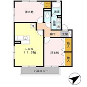 ウィルモアシャトー A棟の間取り画像