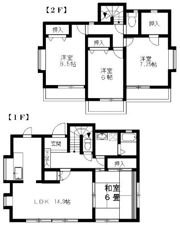 大井貸家の間取り画像