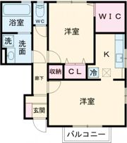 水沢ステーションアベニューB棟の間取り画像