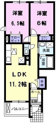 メゾン華Ⅲの間取り画像