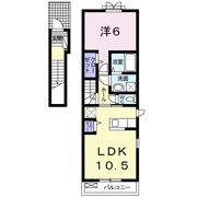 ジュネス原Ⅱ Cの間取り画像