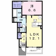 ヴィラ南国Bの間取り画像