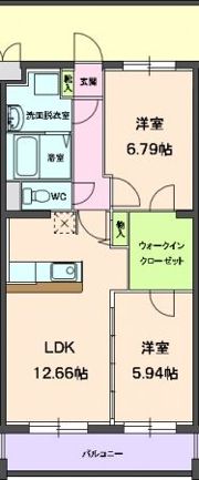 ヴィルシーナの間取り画像