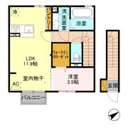 グランサリックス Fの間取り画像