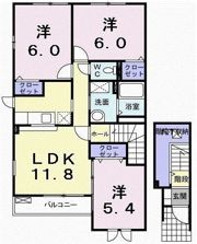 コルテス 千代田Dの間取り画像