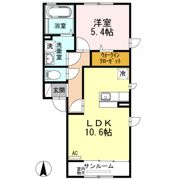ハイツミナミの間取り画像
