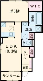 ライア エレガンスⅠの間取り画像