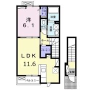 ルミナス今治 Ⅰの間取り画像