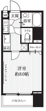 HF北四番丁レジデンスの間取り画像