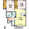 ソレイユ上諏訪の間取り画像