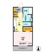 ヒル ヴァレイ Bの間取り画像
