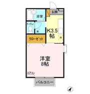 ヴィルヌーブさくら Cの間取り画像