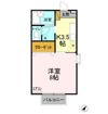 ヴィルヌーブさくら Cの間取り画像