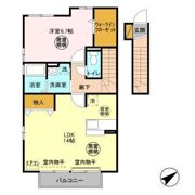 エイミーグラント Aの間取り画像